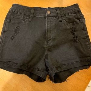Hollister Black Jean Shorts Size 26